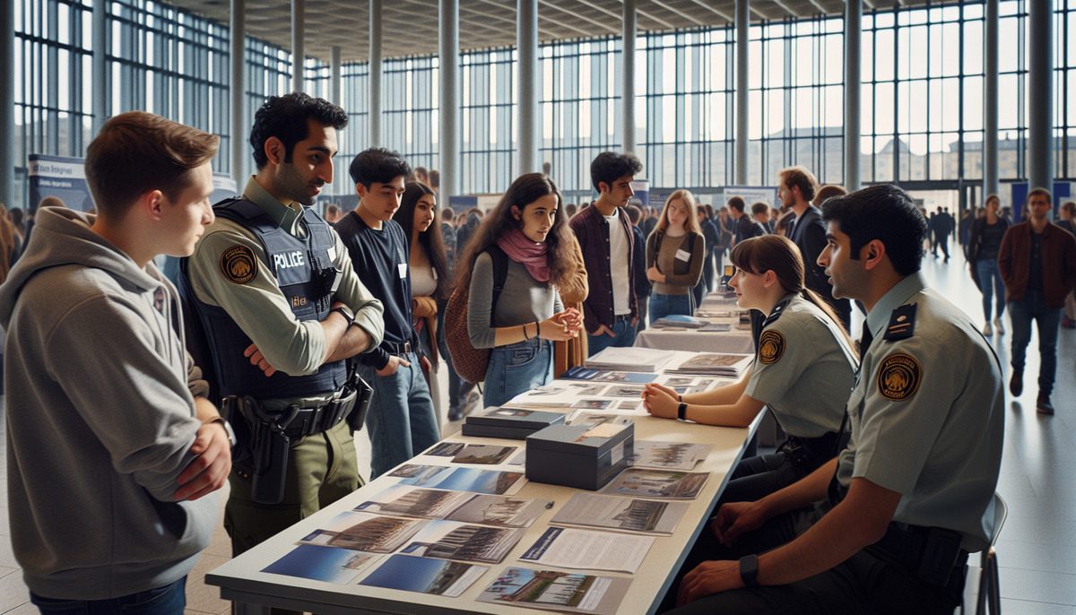 Karrieretag im Polizeipräsidium: Zoll, Bundespolizei und Feuerwehr werben um Nachwuchs